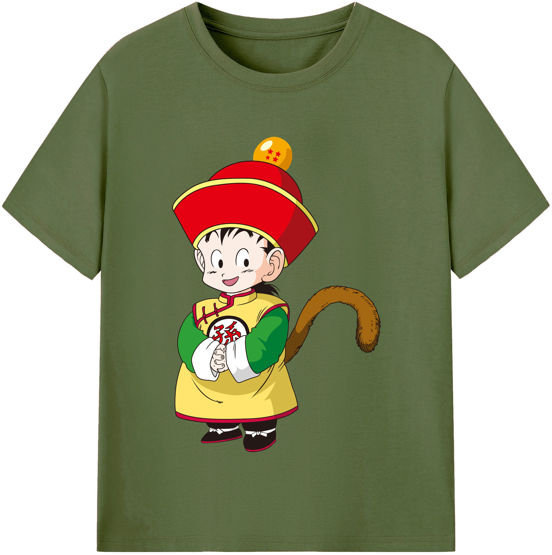 （画像用） ドラゴンボール 孫悟空（そん ごくう）Son Goku カカロット DRAGON BALL Kakarotto 綿100％半袖Tシャツ（フロントプリント）